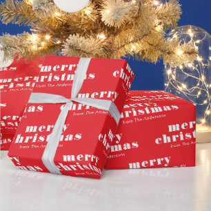 Merry Christmas From Family Wrapping Paper