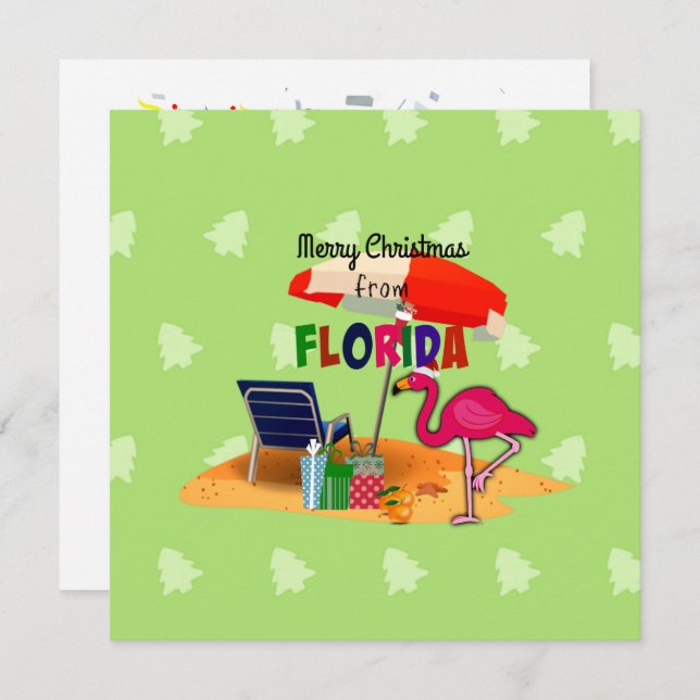 Merry Christmas from Florida Card (Front/Back)