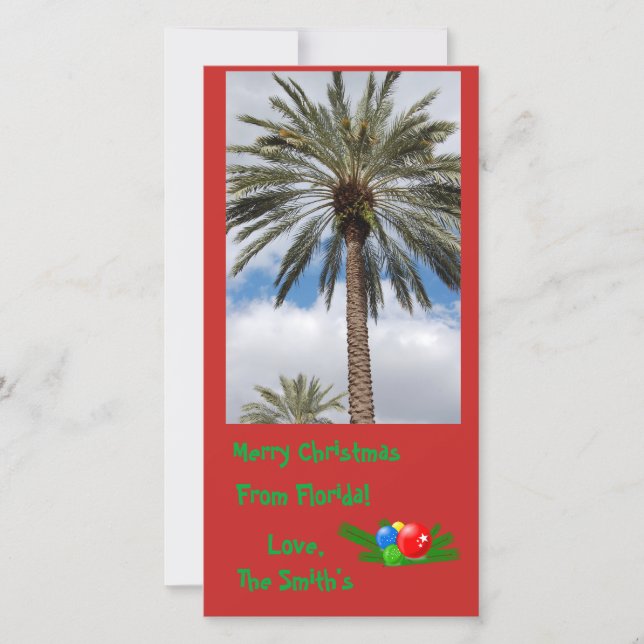 Merry Christmas from Florida card (Front)