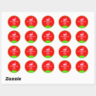 Merry Christmas from Florida, Classic Round Sticker