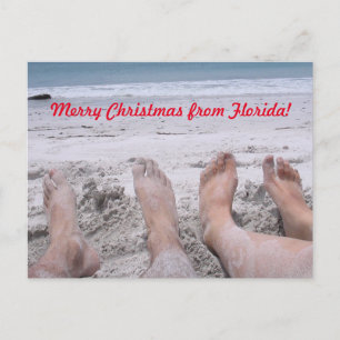 Merry Christmas from Florida funny Holiday Postcard