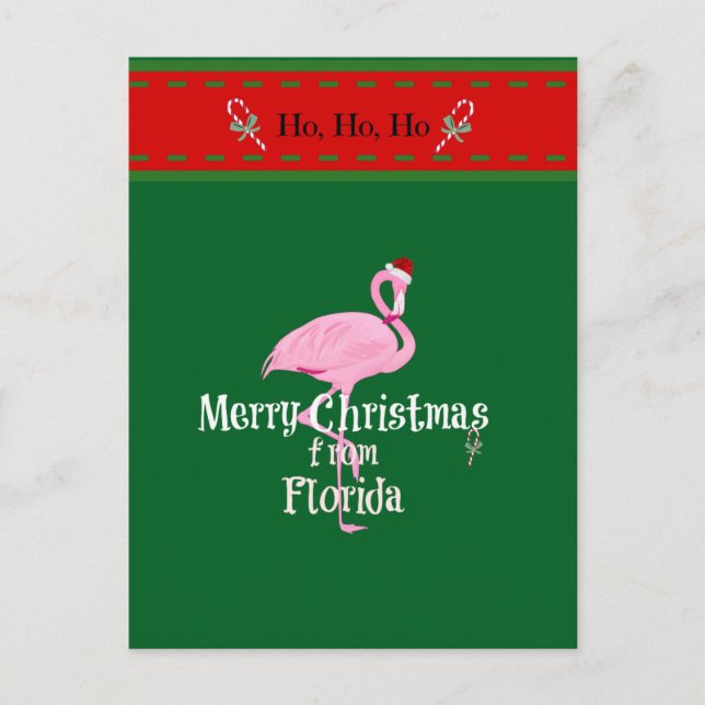 Merry Christmas from Florida Holiday Postcard (Front)