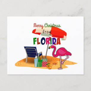 Merry Christmas from Florida Postcard