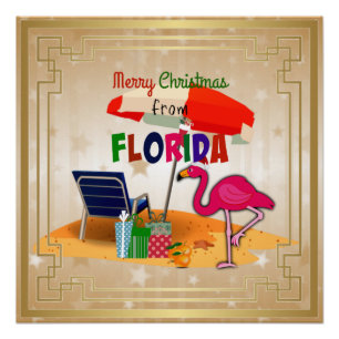 Merry Christmas from Florida Poster