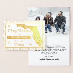 Merry Christmas from Florida State   Photo Foil Card