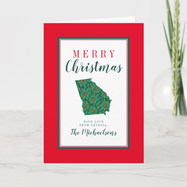 Merry Christmas from Georgia Card (Front)