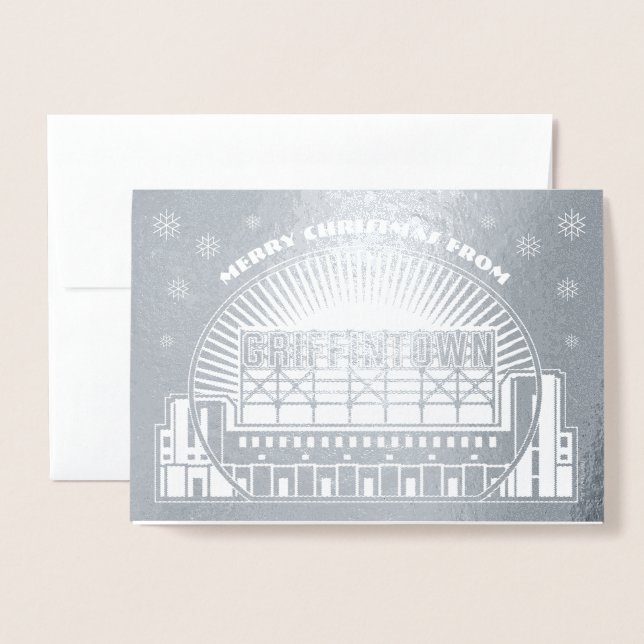 Merry Christmas From Griffintown Foil Card (Front With Envelope)