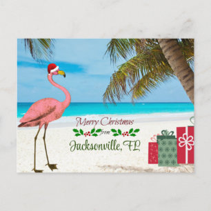 Merry Christmas from Jacksonville, FL Holiday Postcard