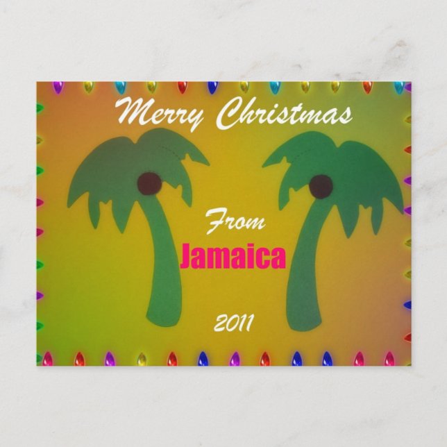 Merry Christmas from Jamaica 2011 Holiday Postcard (Front)