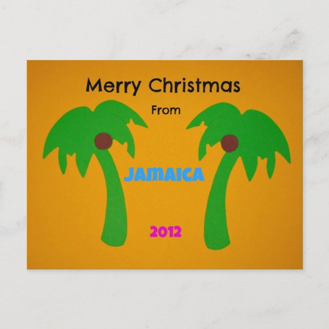 Merry Christmas from Jamaica 2012 Holiday Postcard (Front)