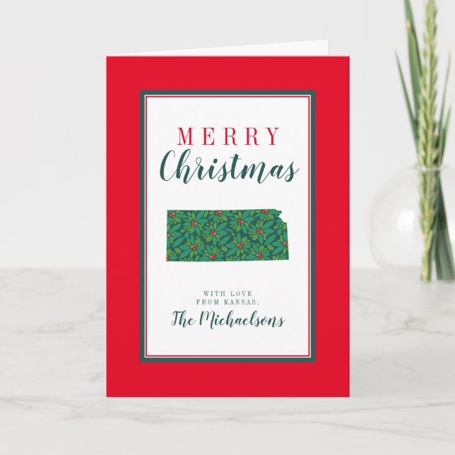 Merry Christmas from Kansas Card (Front)