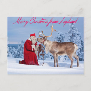 Merry Christmas from Lapland Holiday Postcard