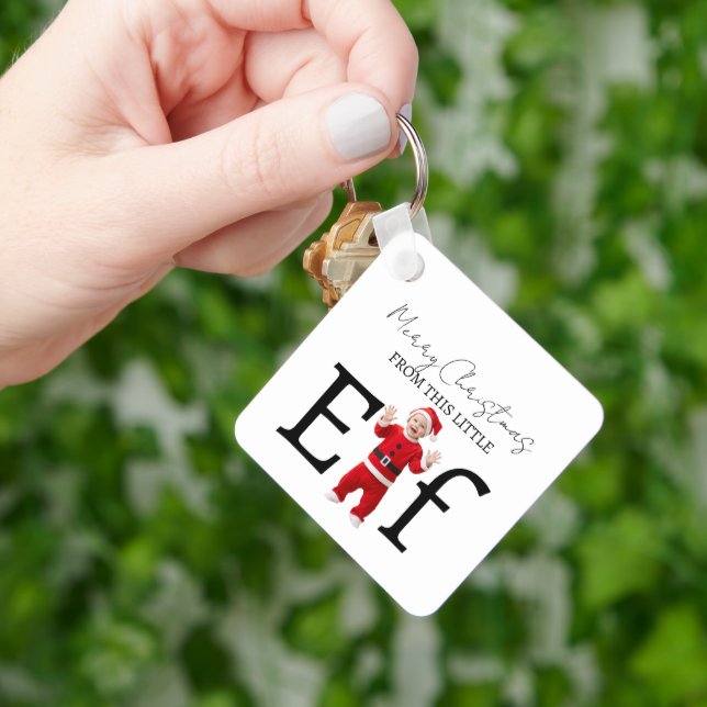 Merry Christmas from little Baby Elf  Key Ring (Hand)