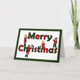 Merry Christmas from maid service Holiday Card