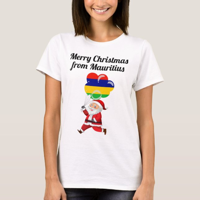 Merry Christmas from Mauritius T-Shirt (Front)