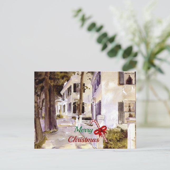 Merry Christmas from Nantucket Postcard (Standing Front)