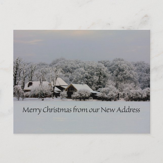 Merry Christmas from New Address Card (Front)