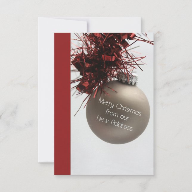 Merry Christmas from New Address Card (Front)
