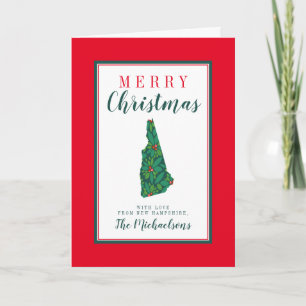 Merry Christmas from New Hampshire Card