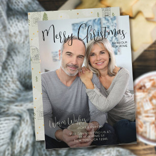 Merry Christmas from New Home Vertical Photo Holiday Card
