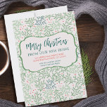 Merry Christmas from New Home Winter Greenery Announcement<br><div class="desc">Say Merry Christmas from our New Home with a 2-in-1 christmas card and holiday moving announcement. Simple modern design with traditional vintage greenery and berries. All of the wording is fully editable so you can easily personalise for a single person, couple or family. The wording currently reads "merry christmas from...</div>