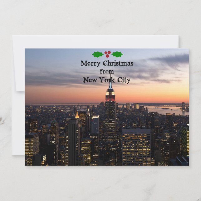 Merry Christmas from New York City Holiday Card (Front)