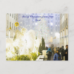 Merry Christmas from New York Postcard