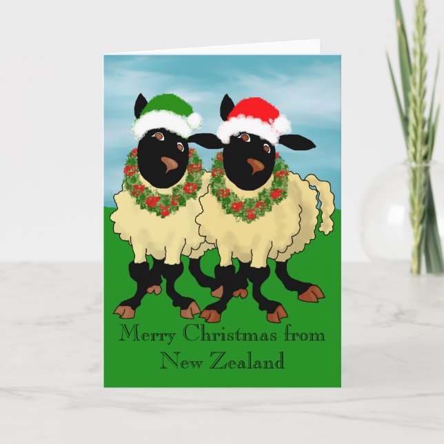 Merry Christmas from New Zealand Holiday Card (Front)