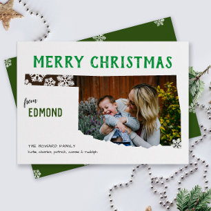 Merry Christmas from Oklahoma Photo Holiday Card