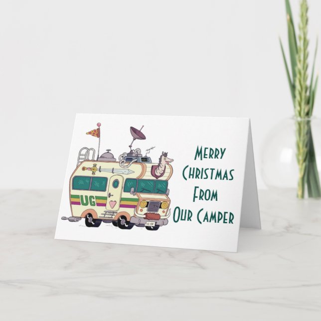****MERRY CHRISTMAS**** FROM ***OUR CAMPER*** CARD (Front)