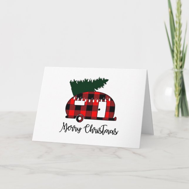 ***MERRY CHRISTMAS FROM OUR CAMPER** HOLIDAY CARD (Front)