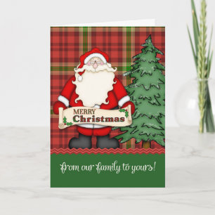 Merry Christmas from our family to yours Holiday Card