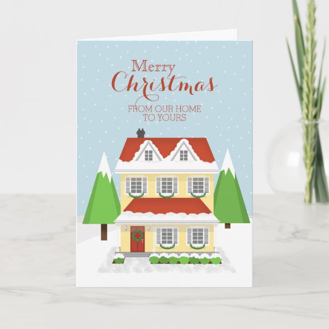 Merry Christmas From Our Home to Yours Holiday Card (Front)
