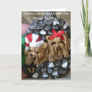 Merry Christmas From Our House To Yours Holiday Card