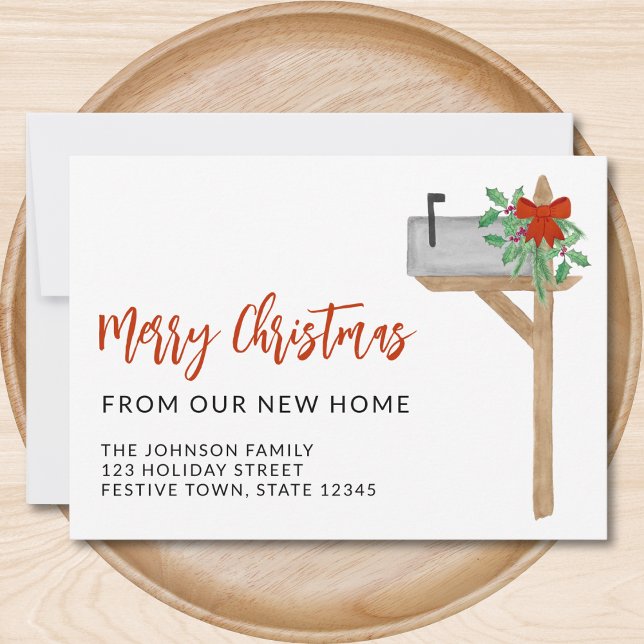 Merry Christmas From Our New Home Mailbox Announcement (Creator Uploaded)