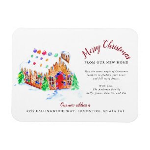 Merry Christmas from our New Home Moving Address A Magnet