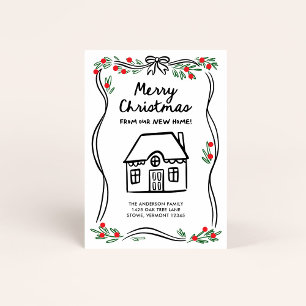 Merry Christmas from our New Home Whimsical Holiday Card