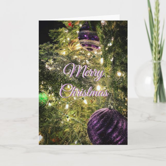 Merry Christmas From Ours To Yours Holiday Card (Front)