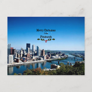 Merry Christmas from Pittsburgh Postcard