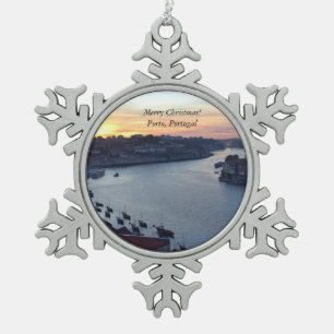Merry Christmas from Porto Portugal Ornament