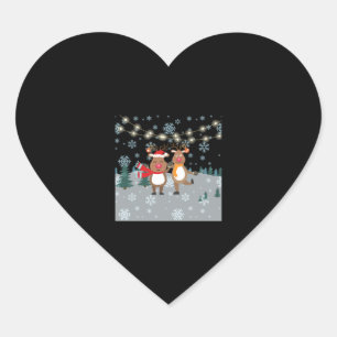 Merry Christmas from Rudolphs Heart Sticker