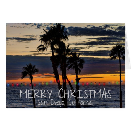 Merry Christmas from San Diego, California Card