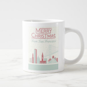 Merry Christmas from San Francisco Large Coffee Mug