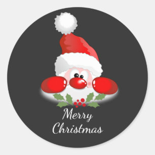Merry Christmas from Santa Classic Round Sticker