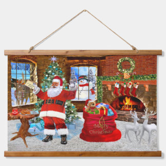 Merry Christmas from Santa Hanging Tapestry
