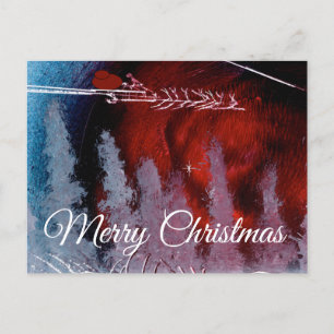Merry Christmas from Santa Postcard