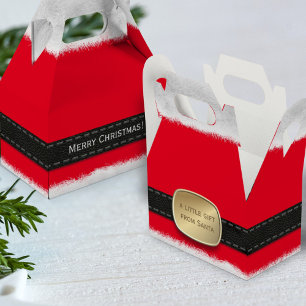 Merry Christmas from Santa Red Favour Box