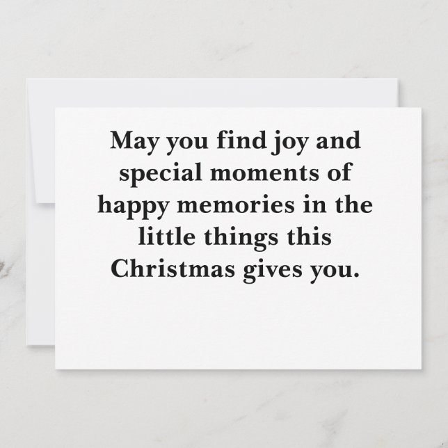 Merry Christmas from Santa Thank You Card (Back)