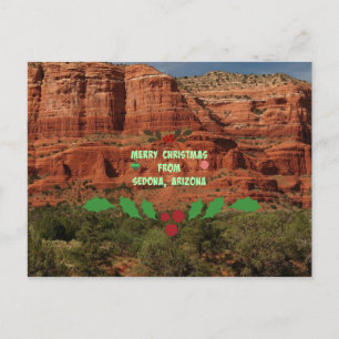 Merry Christmas from Sedona, Arizona Holiday Postcard