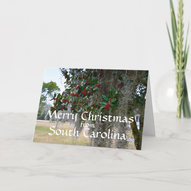 Merry Christmas from South Carolina Holiday Card (Front)